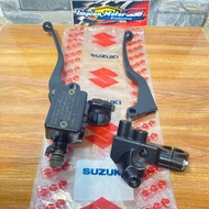 Paket master rem assy + dudukan handle kopling dudukan sepion + handle kopling motor Suzuki satria f