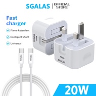 SGALAS 35W PD USB C to Cable Fast Charging Adapter QC3.0 PD 35W USB Type-c Adapter Quick Charger