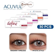 (30 pcs) Acuvue Define Daily Disposable Silicone Hydrogel Cosmetic Color Contact Lenses 3/3