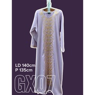 UNGU GX07 - Purple Embroidered Gold Light Purple Dress