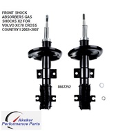 FRONT SHOCK ABSORBERS GAS SHOCKS X2 FOR VOLVO XC70 CROSS COUNTRY I 2002>2007 8667252