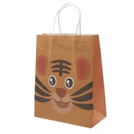 Animal paper shopping bag tiger gift bag