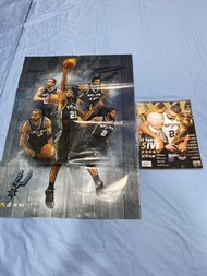 XXL NBA 籃球雜誌 2014.07 + 馬刺隊手繪 海報