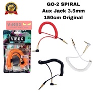 VIBOX Spiral Aux Cable Model L Gamer Jack 3.5MM Male To Male 1:1 150cm Cable Audio Speaker Gaming Sp