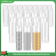 [in stock]Coin Tubes Assorted Sizes Coin Storage Tubes Clear Plastic Coin Tubes Coin Collection Supp