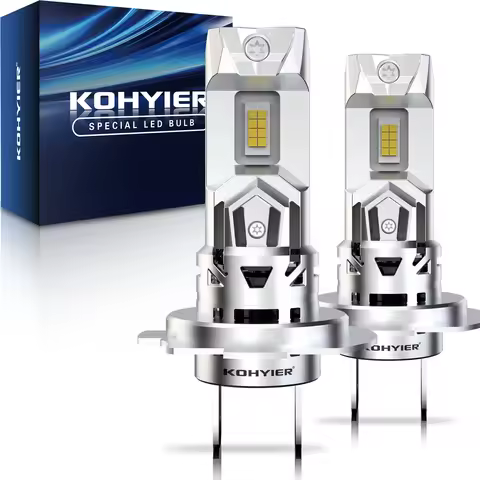 2Pcs H7 Slim LED Car Headlight Bulb 6500K 100W 20000Lm Wireless GC-7535 Chips Headlamp For Peugeot 2