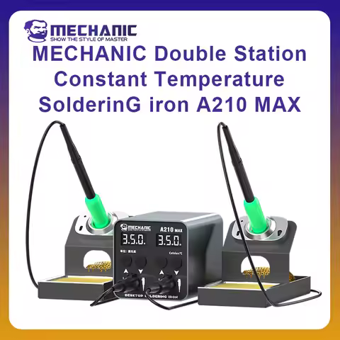 MECHANIC OFFICIAL A210 MAX Estación De Soldadura 2 En 1 Welding Rework Station Cell-Phone PCB Weldin