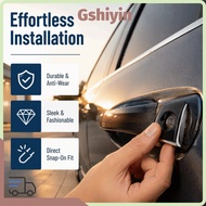 GSHIYMY Door Handle Key Hole Cap, 4H1837879B Plastic Exterior Door Handle Key Hole Cover, Black+Chro