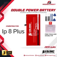 Baterai VIKING Double Power Iphone 8 Plus 8+ Batre Batrai Battery Dual