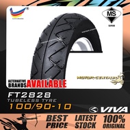 TAYAR VIVA TUBELESS TYRE FT2828 100/90-10 FOR MODENAS KARISMA (OLD), SYM MIO, ATTILA ELIZABETH, SUZU