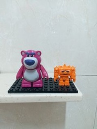 Lego minifigure Toy Story Magenta Bear -Lotso & Chunk 勞蘇熊， 大塊頭 公仔