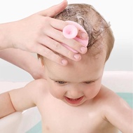 Silicone Face Wash Brush Baby Shampoo Brush Blackhead Deep Cleansing Baby Bath Brush Soft Round Shampoo Brush