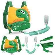 Accmor Toddler Harness Leash with Anti Lost Wrist Link, Cute Dinosaur Kids Harnesses with Wristband 