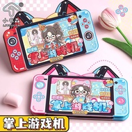 Smart Sister's Handheld Game Console Magnetic Dress-Up Sticker Book Quiet Book Nail Art Dress-Up Gam