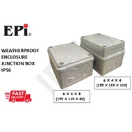EPI 6X4X3 & 6X4X4 WEATHERPROOF IP56 PVC ENCLOSURE JUNCTION BOX