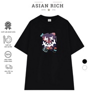 Asian Rich Premium Tee Crazy Smiley Face