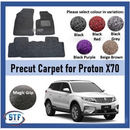 Proton X70 OEM PRECUT PVC CARPET Coilmat Karpet 12mm+-Magic Grip 2 ROW