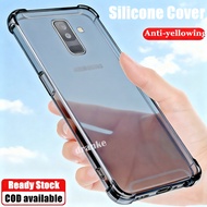 Phone Case for Samsung Galaxy J8 2018 6.0 inch SM-J810F J810G J810Y Flexible Clear Liquid Silicone S