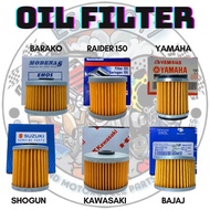 Oil Filter for Motorcycles - Engine Element for Suzuki, Yamaha, Kawasaki, Bajaj