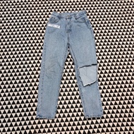 DJ260 style ripped blue jeans