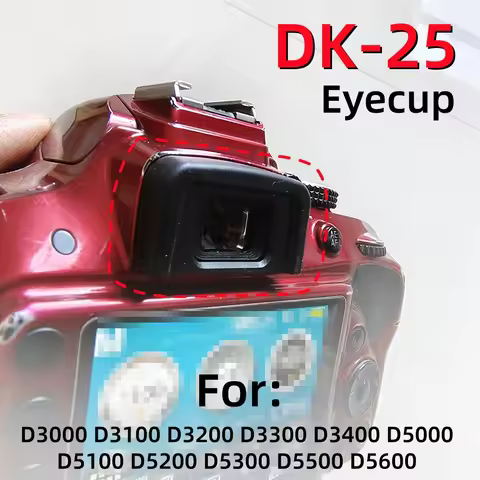 Soft Rubber DK-25 Eyecup Viewfinder Protector for Nikon D3100 D3200 D3300 D3400 D5100 D5200 D5300 D5