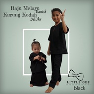BLACK / HITAM / BAJU MELAYU DANISH & KURUNG KEDAH DELISHA / BAJU MELAYU BUDAK / BAJU KURUNG KEDAH BU