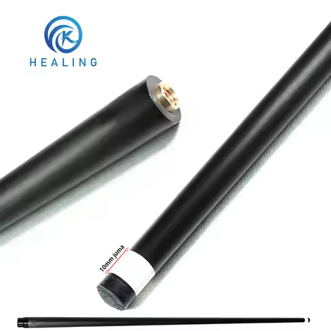 100% Carbon Fiber Shaft 10mm Juma Ferrule OEM Customized Black Technology Low Deflection Pool Cue Fr