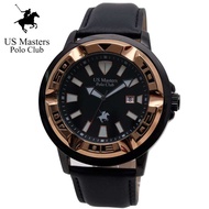 นาฬิกาข้อมือของแท้ US Master Polo Club 220610G นาฬิกาผู้ชาย สายหนัง+สายเหล็ก กันน้ำ รับประกันศูนย์ไท