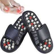 腳部按摩涼鞋，深層組織按摩腳部拖鞋，緩解腳腿疼痛，適用於足底筋膜炎、放鬆、反射療法（白色 38-39）