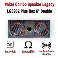 Combo Subwoofer LEGACY 6 Inch LG 6962 2pc + Box 6 Double + Ram 6"