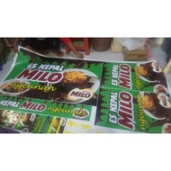 Stiker Gerobak milo/thai tea/boba/minuman / Stiker Etalase