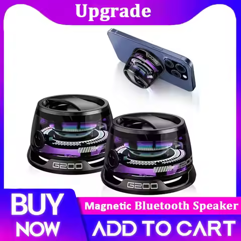 Bluetooth 5.3 Speaker Mini Speaker Portable Magnetic Speaker Multifunctional RGB Speaker for PC Macb