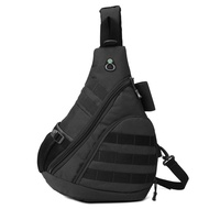 Tactical Outdoor Crossbody Bag Large Capacity Fishing Rod Chest Bag Mens Waterproof Multi-Functional