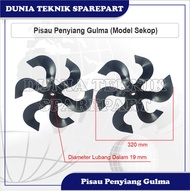 PISAU PENYIANG GULMA / MATA PISAU PENYIANG GULMA MESIN POTONG RUMPUT ( MODEL SEKOP )