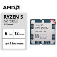 New AMD Ryzen 5 7600X 7600 Desktop Processor R5 7600X 7600 6 CPU 12 Threads 4.7 GHz 3.8 GHz L3=32 MB