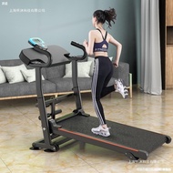 ST-🚢Large Treadmill Family Easy-to-Run Household Small Indoor Shock Absorber Flat Foldable Easy-to-Store Simple LMUU