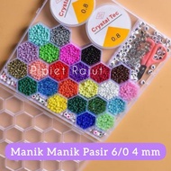 (10 gr) Mote Pasir 6/0 4 mm || Monte Manik Gelang Kalung Cincin DIY