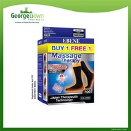 EBENE BIO-RAY MASSAGE SOCKS FOR MEN TWIN PACK - BLACK / GREY (LONG)