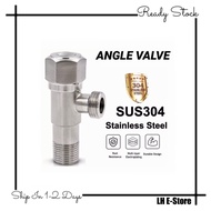 SUS 304 Stainless Steel Angle Valve (Quarter Turn) / Kepala Paip Pancur Air Sinki Dapur Tandas 水喉 水阀