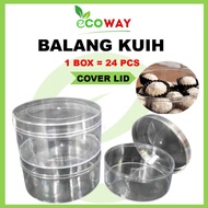 Airtight kuih Balang With Cover 1box (24pcs) hari raya kuih raya Snack Cookies Balang With Cover Lid