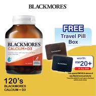 BLACKMORES Calcium + D3 120's Bone Supplement, Vitamin D3 Supplement, Supplemen Tulang HTM Pharmacy