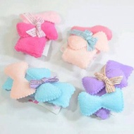 Jrco ribbon combo hair clip pastel ribbon hair clip