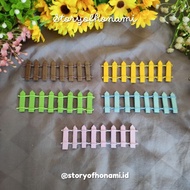 MINIATURE 1:12 COLOR FENCE (2.9 x 10.1 cm) WOOD FENCE COLOR