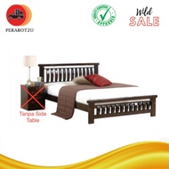 P2U XL  King Wooden Bed / Wooden Bed Frame / Wooden Bed Frame king / Katil king / Katil Kayu / Doubl