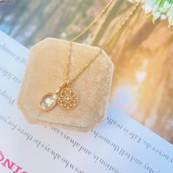 Japanese Style agete Retro Hollow Pendant Necklace Dragon Heart Same Style Clavicle Chain 925 Sterli