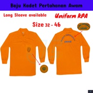 Baju Kadet Pertahanan Awam Uniform Sekolah / SCHOOL UNIFORM SHIRT UNISEX SIZE : 32 - 46 ( B812 ) COL