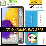 100% Original 6.7'' Super AMOLED Display for Samsung Galaxy A72 A725 A725F/DS Full LCD Touch Screen 