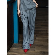 NOOMI - APRIL PANTS | GREY GREY | WOMEN'S GREY LOOSE PANTS