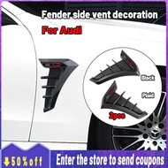 High quality 2pcs Carbon Fiber Car Fender Decoration Side Blade Badge Automobile Exterior Sticker Fo