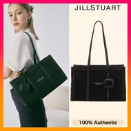 JILLSTUART Black Logo Print Nylon Shoulder Bag L + AirPods Case (2023 FW)